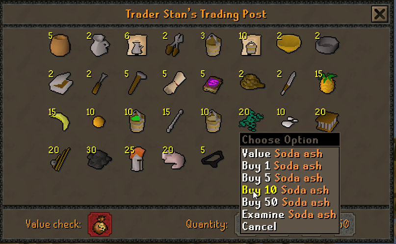 Shop Buyer OSRS RuneLite bot plugin screenshot